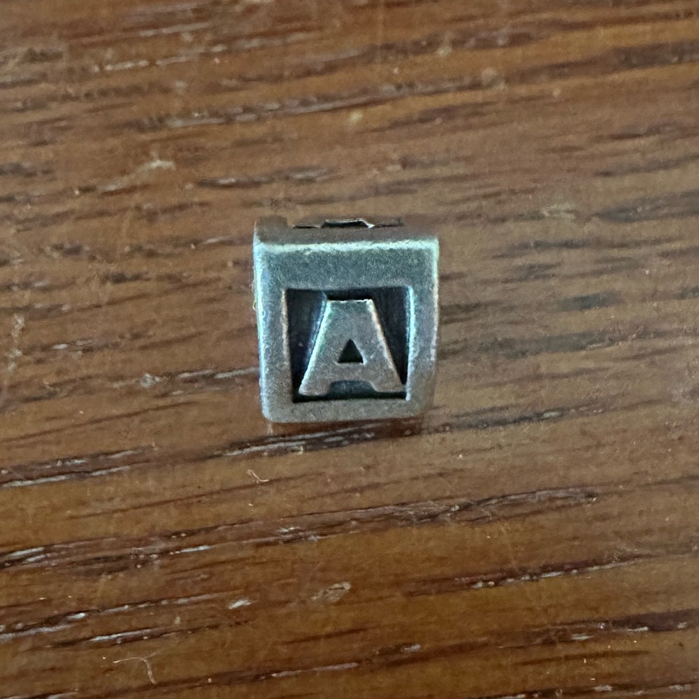 Authentic Pandora Initial A Charm